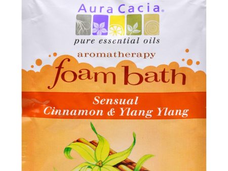 Aura Cacia Foam Bath Sensual Cinnamon And Ylang Ylang - 2.5 Oz - Case Of 6 For Discount