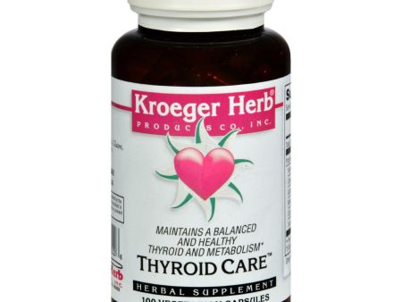 Kroeger Herb Thyroid Care - 100 Capsules Online Hot Sale