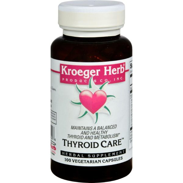 Kroeger Herb Thyroid Care - 100 Capsules Online Hot Sale