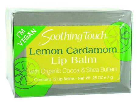 Soothing Touch Lip Balm - Vegan - Lemon Cardamom - .25 Oz - Case Of 12 Online Sale