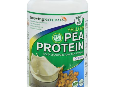 Growing Naturals Pea Protein Powder - Original Flavor - 32.2 Oz Online now