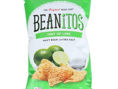 Beanitos Bean Chips - White Bean - Navy Bean With Sea Salt - Hint Of Lime - 6 Oz - Case Of 6 Hot on Sale