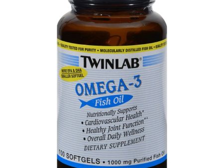 Twinlab Omega-3 Fish Oil - 1000 Mg - 100 Softgels on Sale