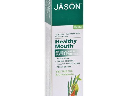 Jason Healthy Mouth Toothpaste Tea Tree And Cinnamon - 4.2 Oz For Discount