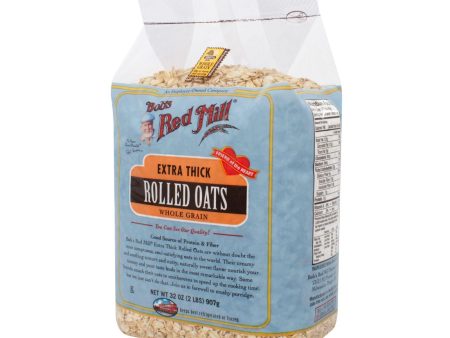 Bob s Red Mill Extra Thick Rolled Oats - 32 Oz - Case Of 4 Online Hot Sale