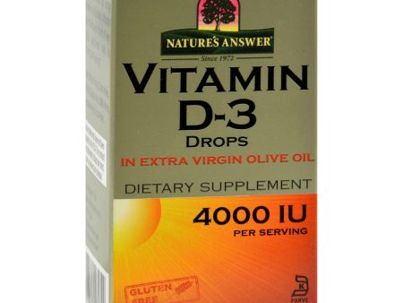 Nature s Answer Vitamin D-3 Drops - 4000 Iu - 0.5 Fl Oz Sale