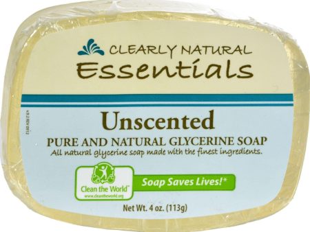 Clearly Natural Glycerine Bar Soap Unscented - 4 Oz Online Hot Sale