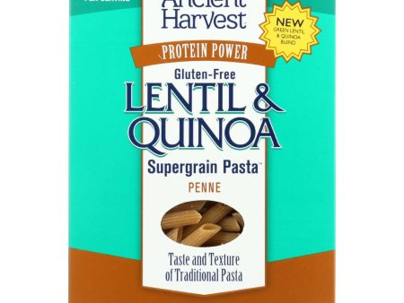 Ancient Harvest Pasta - Supergrain - Green Lentil And Quinoa Penne - Gluten Free - 8 Oz - Case Of 6 For Discount