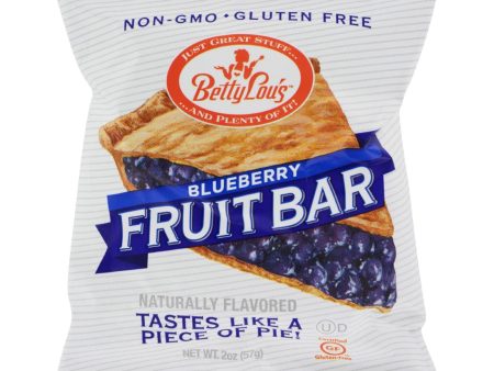 Betty Lou s Gluten Free Fruit Bars Blueberry - 2 Oz - Case Of 12 For Discount