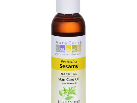 Aura Cacia Natural Skin Care Oil Sesame - 4 Fl Oz Fashion