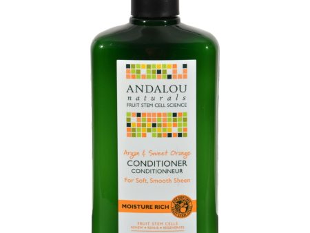 Andalou Naturals Moisture Rich Conditioner Argan And Sweet Orange - 11.5 Fl Oz For Discount