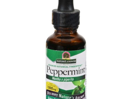 Nature s Answer Peppermint Leaf Alcohol Free - 1 Fl Oz Online Sale