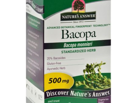 Nature s Answer Bacopa - 500 Mg - 90 Veggie Caps Cheap