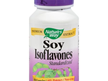 Nature s Way Soy Isoflavones Standardized - 60 Capsules Hot on Sale