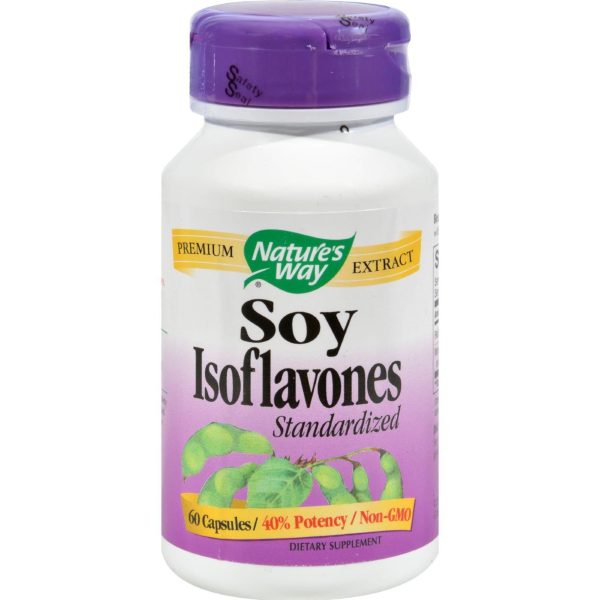 Nature s Way Soy Isoflavones Standardized - 60 Capsules Hot on Sale