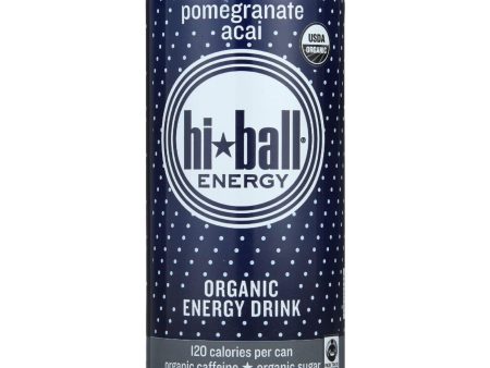 Hi Ball Energy Drink - Organic - Pomegranate Acai - 16 Oz - Case Of 12 Online Hot Sale