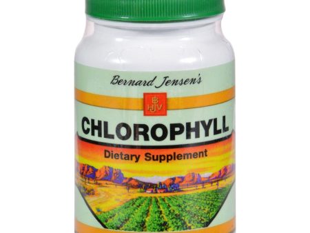 Bernard Jensen Chlorophyll - 100 Tablets For Cheap