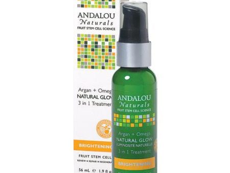 Andalou Naturals Argan And Omega Natural Glow 3 In 1 Treatment - 1.9 Fl Oz Hot on Sale