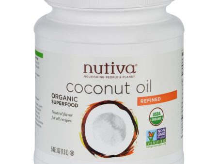 Nutiva Coconut Oil - Organic - Superfood - Refined - 54 Oz Hot on Sale