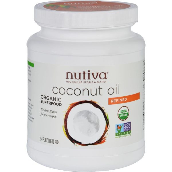 Nutiva Coconut Oil - Organic - Superfood - Refined - 54 Oz Hot on Sale