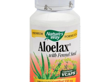 Nature s Way Aloelax With Fennel Seed - 100 Vegetarian Capsules Online Sale