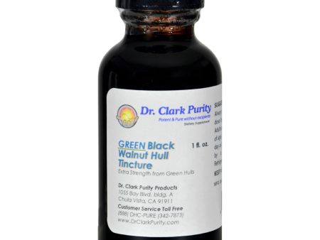 Dr. Clark s Purity Products Green Black Walnut Hull Tincture - 1 Oz Online