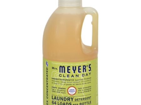 Mrs. Meyer s 2x Laundry Detergent - Lemon Verbana - Case Of 6 - 64 Oz Supply