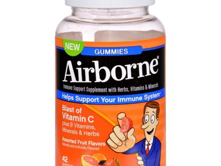 Airborne Vitamin C Gummies For Adults - Assorted Fruit Flavors - 42 Count on Sale