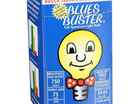 Blues Buster Light Bulb - Full Spectrum - Frosted - 75 Watt Bulb - 1 Count on Sale