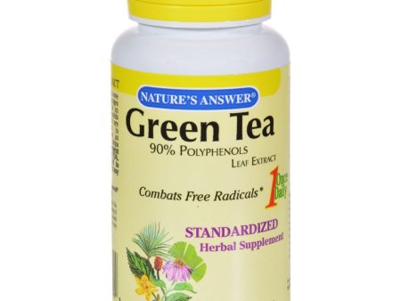 Nature s Answer Green Tea Leaf Extract - 30 Vegetarian Capsules Sale