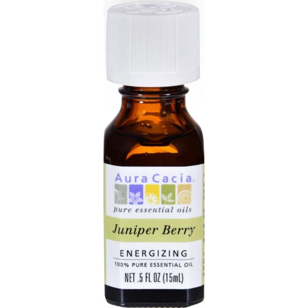 Aura Cacia Essential Oil Juniper Berry - 0.5 Fl Oz Hot on Sale