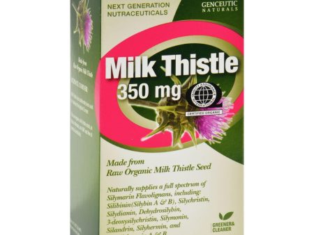 Genceutic Naturals Organic Milk Thistle - 350 Mg - 60 Capsules For Sale