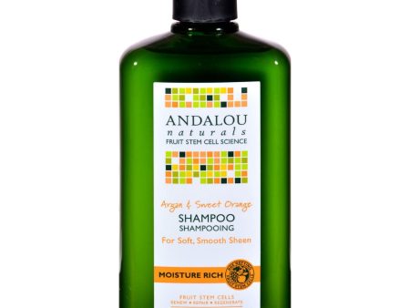 Andalou Naturals Moisture Rich Shampoo Argan And Sweet Orange - 11.5 Fl Oz Hot on Sale