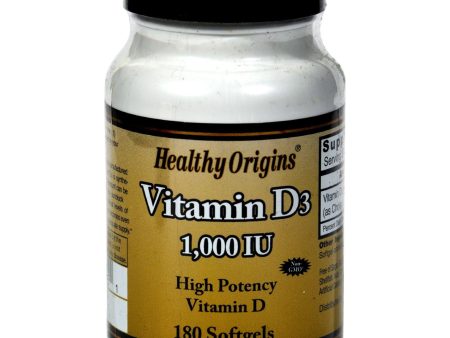 Healthy Origins Vitamin D3 - 1000 Iu - 180 Softgels Fashion