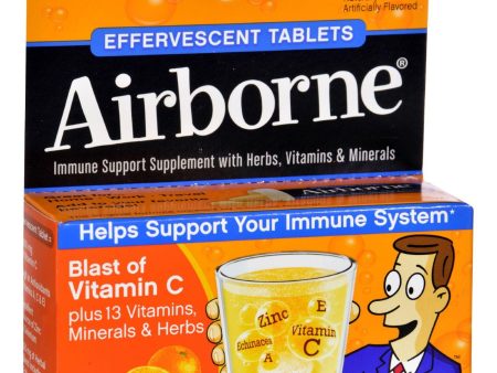 Airborne Effervescent Tablets With Vitamin C - Zesty Orange - 10 Tablets Fashion