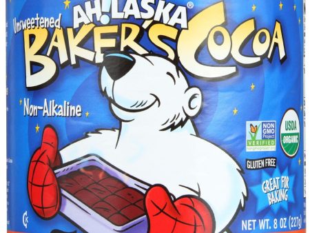 Ahlaska Bakers Cocoa - Organic - Non-dairy - 8 Oz - Case Of 12 Hot on Sale