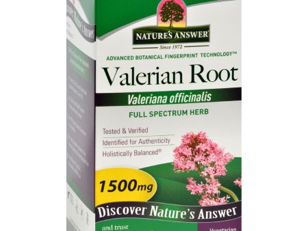 Nature s Answer Valerian Root - 180 Vegetarian Capsules Fashion