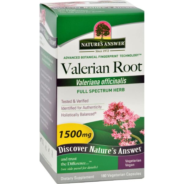 Nature s Answer Valerian Root - 180 Vegetarian Capsules Fashion