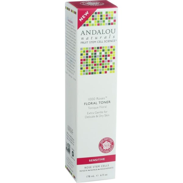 Andalou Naturals Floral Toner - 1000 Roses - 6 Oz For Sale