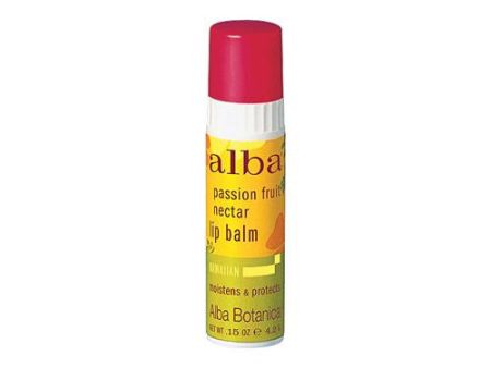 Alba Botanica Lip Balm - Passion Fruit - Case Of 24 - .15 Oz Online now