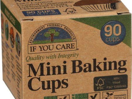 If You Care Baking Cups - Mini - Unbleached Totally Chlorine Free - 90 Count For Sale