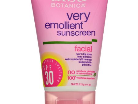 Alba Botanica Very Emollient Sunblock Facial Spf 30 - 4 Fl Oz Sale