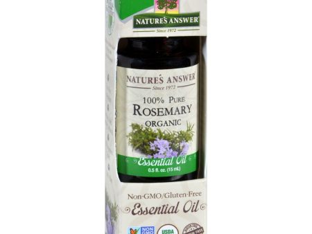 Natures Answer Essential Oil - Organic - Rosemary - .5 Oz Cheap