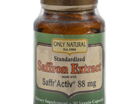 Only Natural Saffron Extract - 88.5 Mg - 30 Vcaps For Cheap