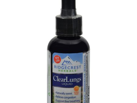 Ridgecrest Herbals Clearlungs Liquid Orange - 2 Fl Oz Cheap