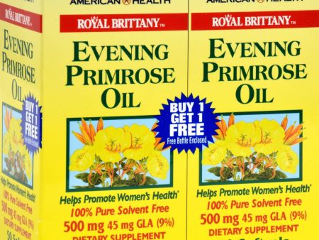 American Health Royal Brittany Evening Primrose Oil Twin Pack - 500 Mg - 50+50 Softgels Online