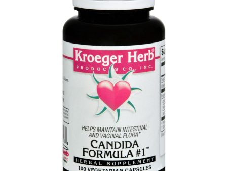 Kroeger Herb Candida Formula # 1 - 100 Capsules Supply