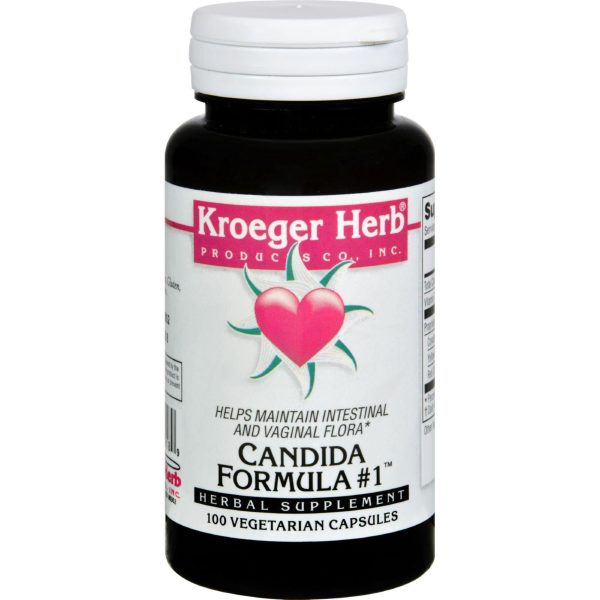 Kroeger Herb Candida Formula # 1 - 100 Capsules Supply