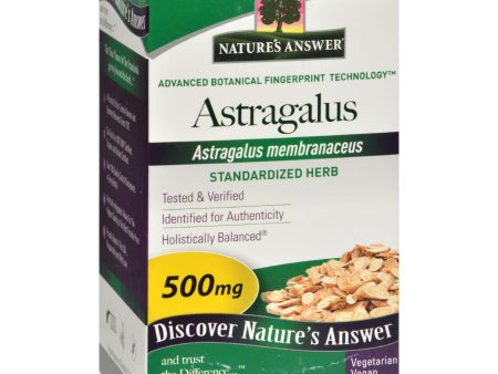 Nature s Answer Astragalus Root Extract - 60 Vegetarian Capsules Online Hot Sale