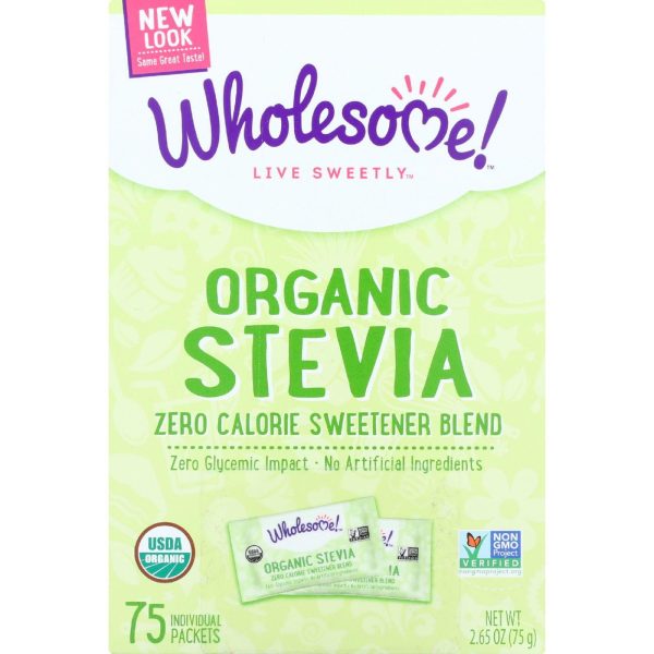 Wholesome Sweeteners Stevia - Organic - 75 Count - Case Of 6 For Cheap